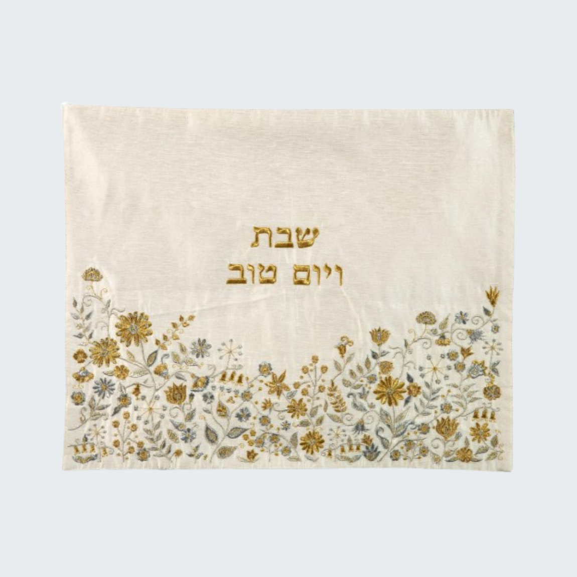 Classic Flower Embroidered Challah Cover