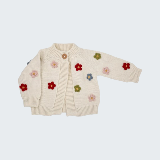 Cotton Flower Cardigan