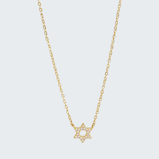 Crystal Set Star of David Necklace