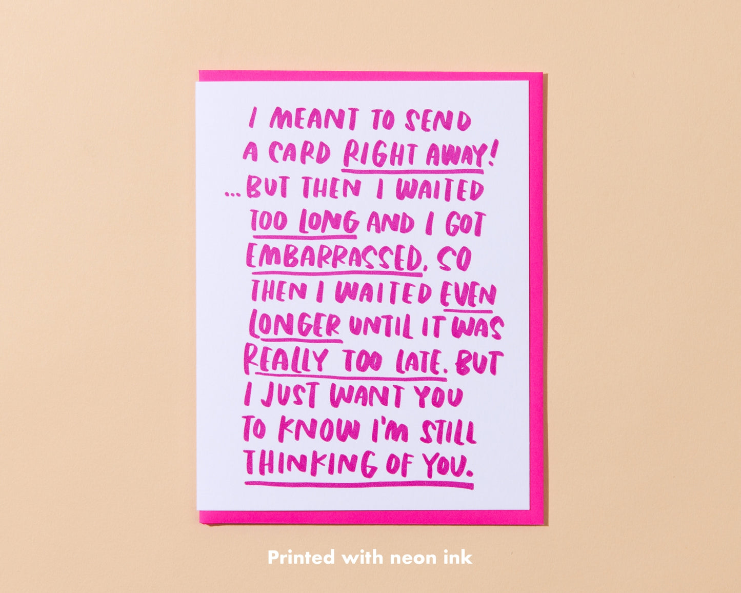 Belated Sympathy Ramble Card