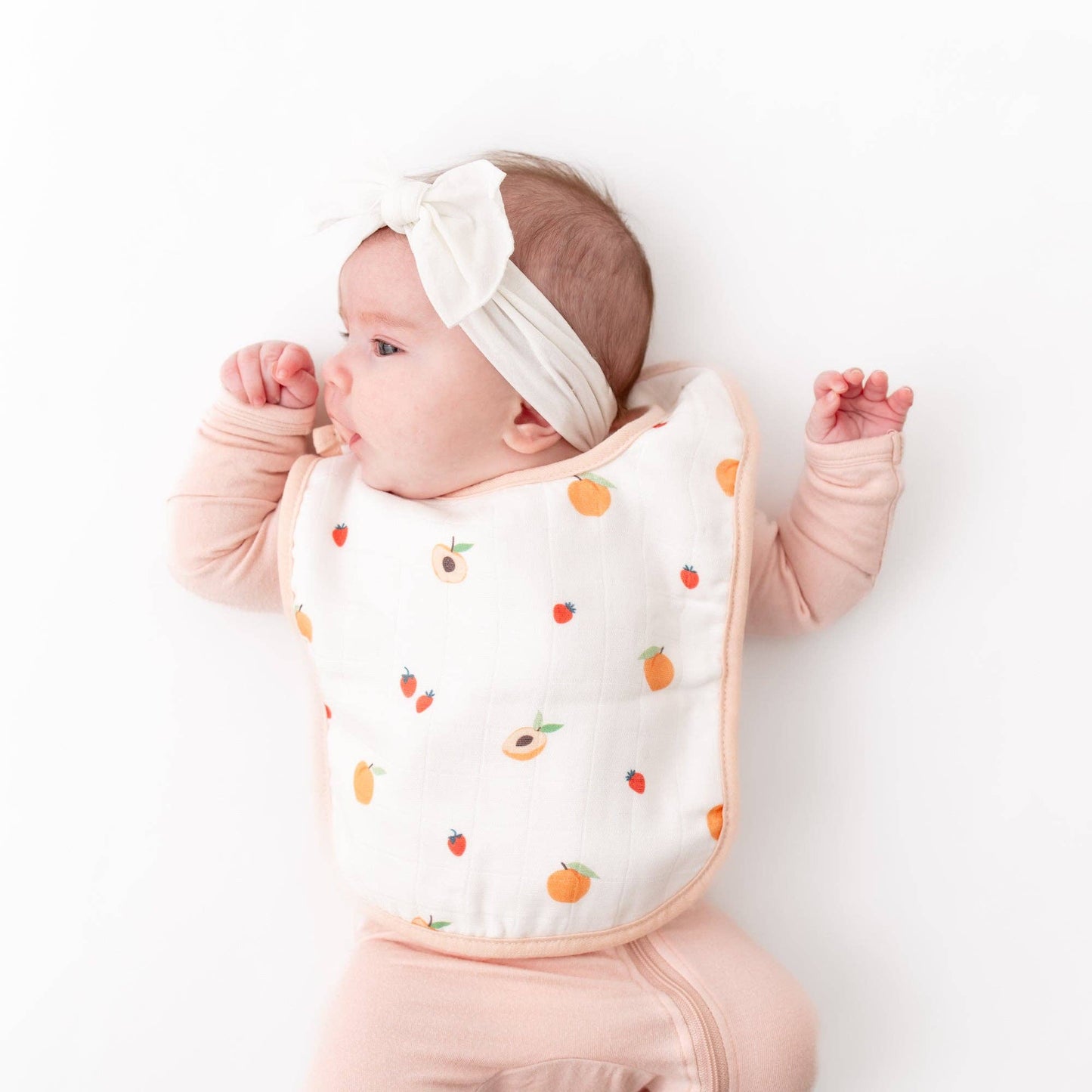 Peach Bib Set