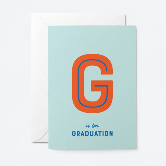G Is For Graduation Card