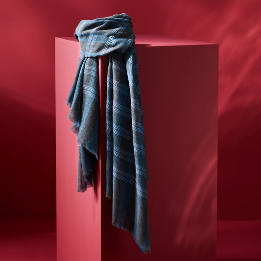 Perito Moreno Checkered Men's Scarf