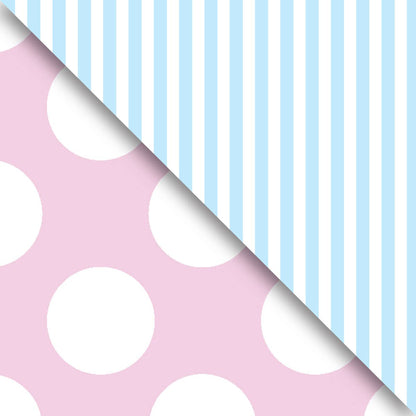 Pastel Pink & Blue Gift Wrap