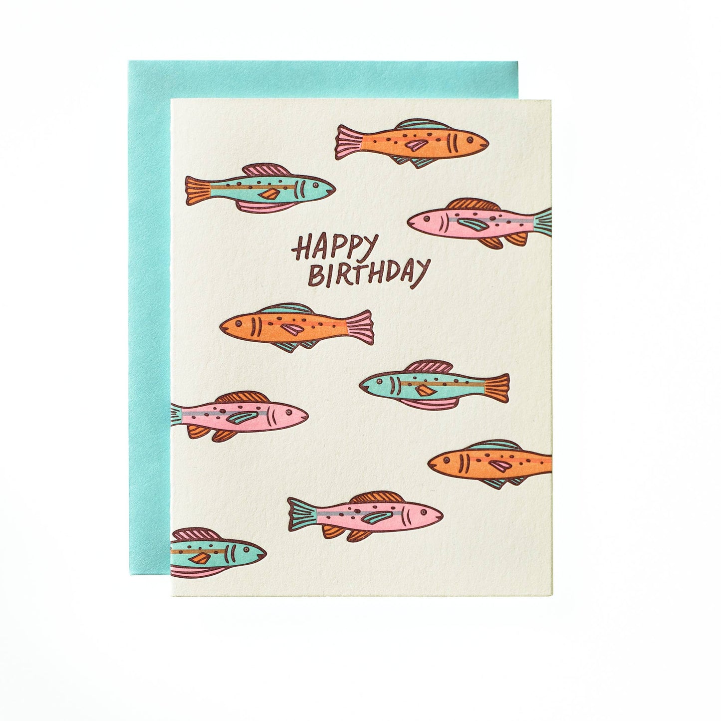 Colorful Fish Birthday Greeting Card
