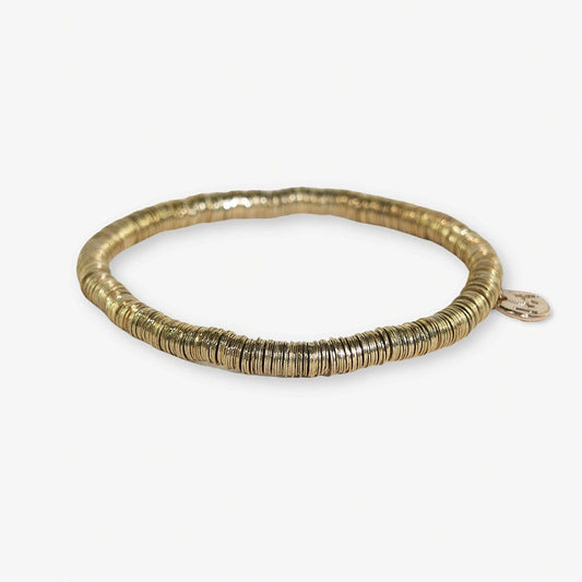 Grace Solid Stretch Bracelet - Gold