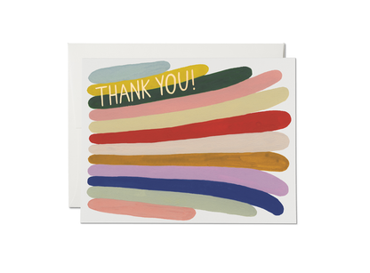 Rainbow Stripes Thank You Card - Boxed Set