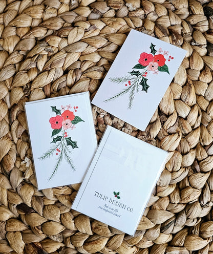 Holiday Poppies Mini Card