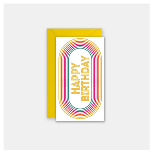 Happy Birthday Track Gift Enclosure Card