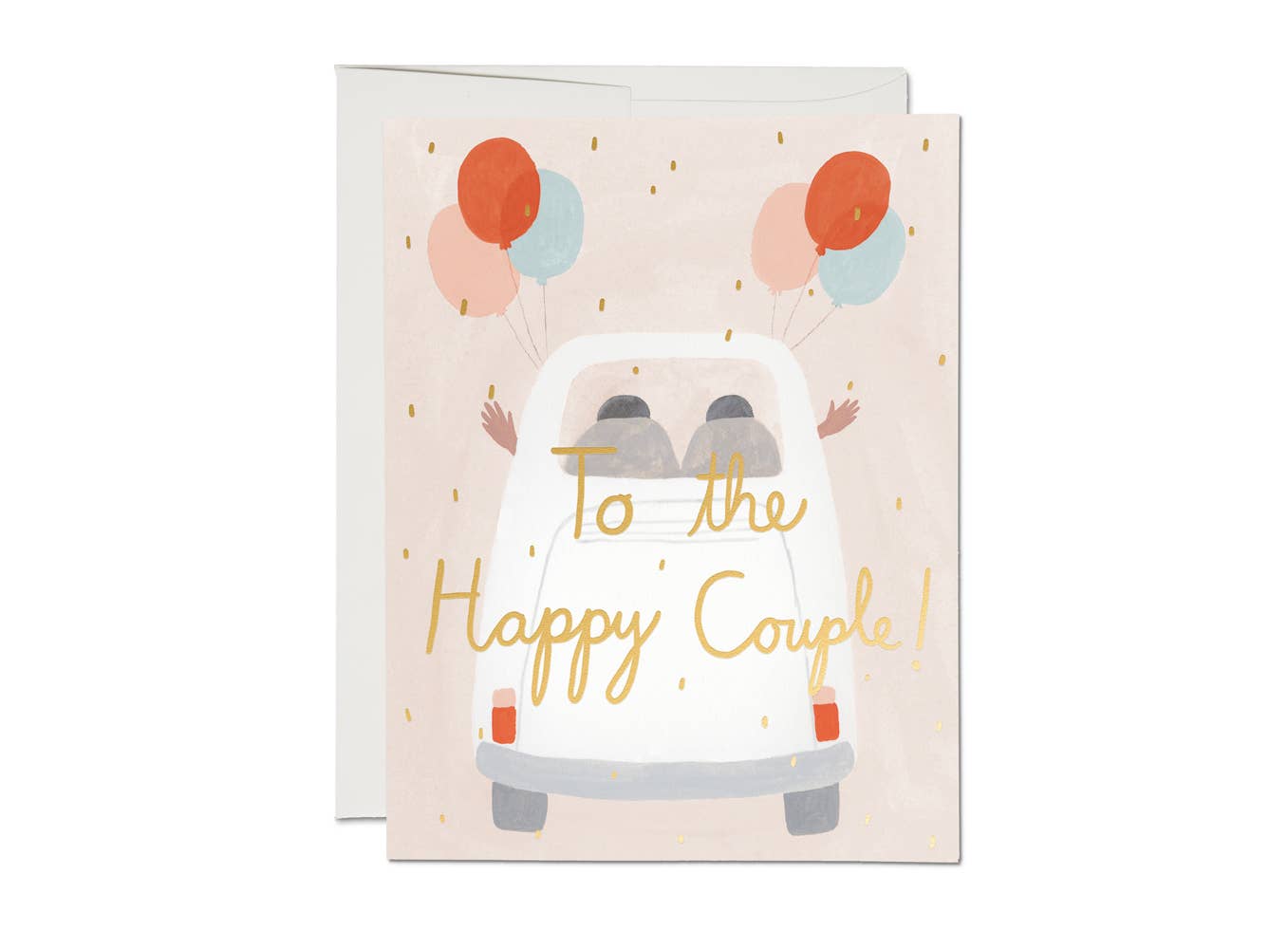 Away They Go Wedding Card