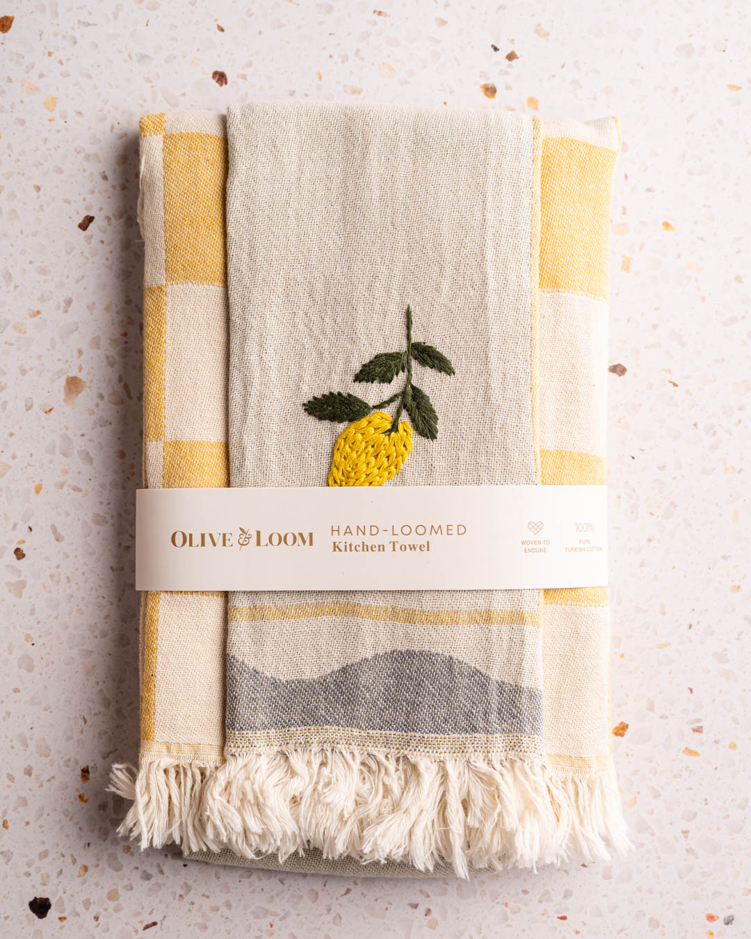 Hand Stitched Kitchen Towel