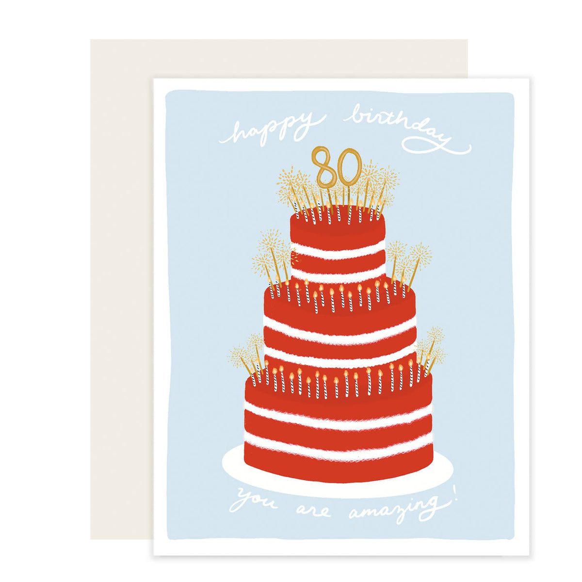 Happy 80th Birthday Card