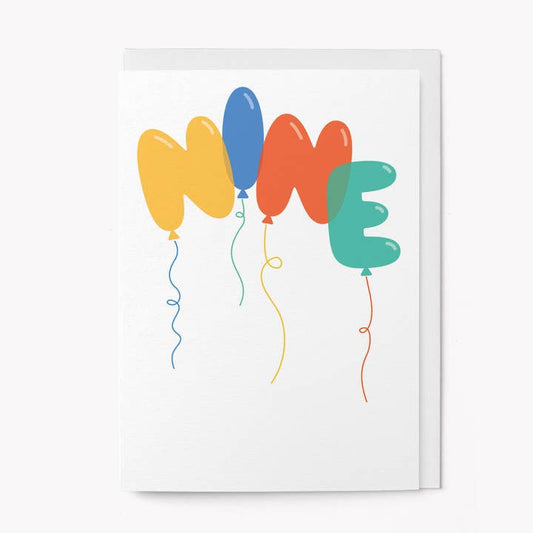 9th Birthday Card
