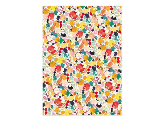 Fruits and Florals Wrapping Paper Roll