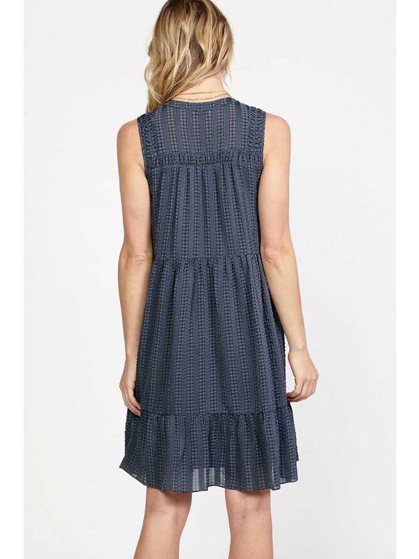 Pin Tucked Summer Dress