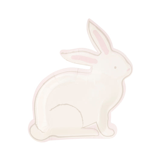 Full Bunny Shaped Paper Plates