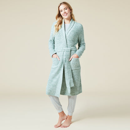 Heather Green Marshmallow Robe