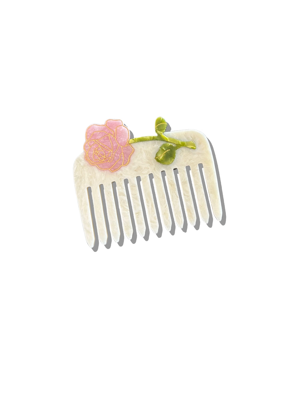 Spring Rose Pocket Comb