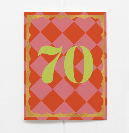 Happy Birthday 70 Card