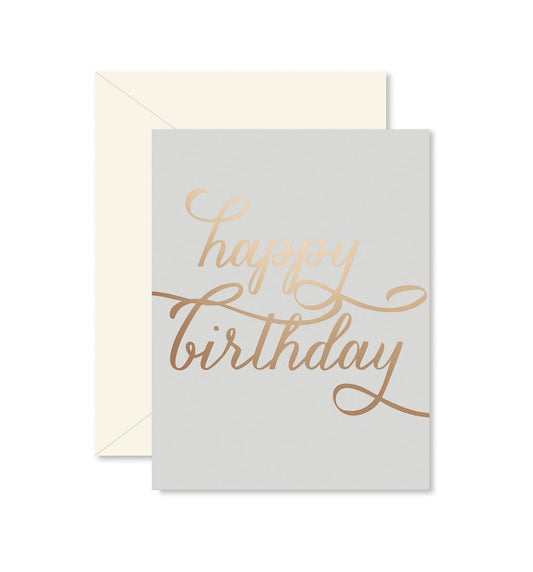 Copper Birthday Card