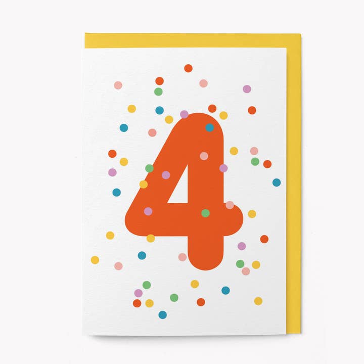 4th Birthday Card