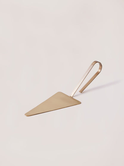 Loop Brass Cake Server