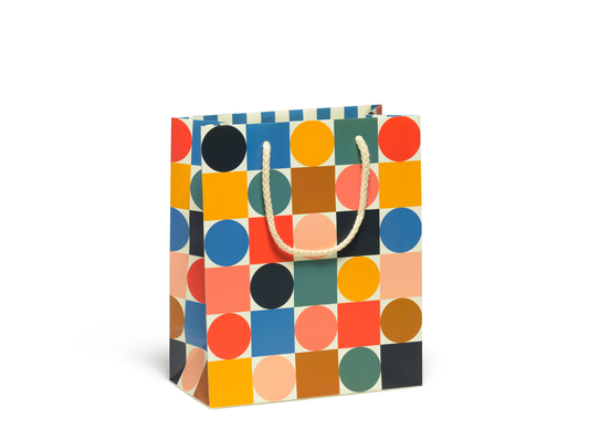 Circles and Squares Medium Gift Bag