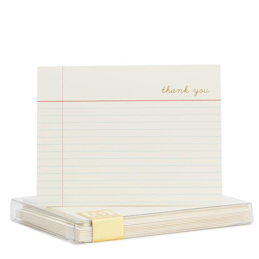 Lined Paper Notecard Box