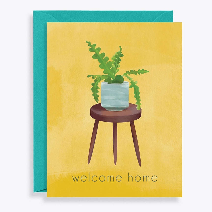 Welcome Home Plant Greeting Card