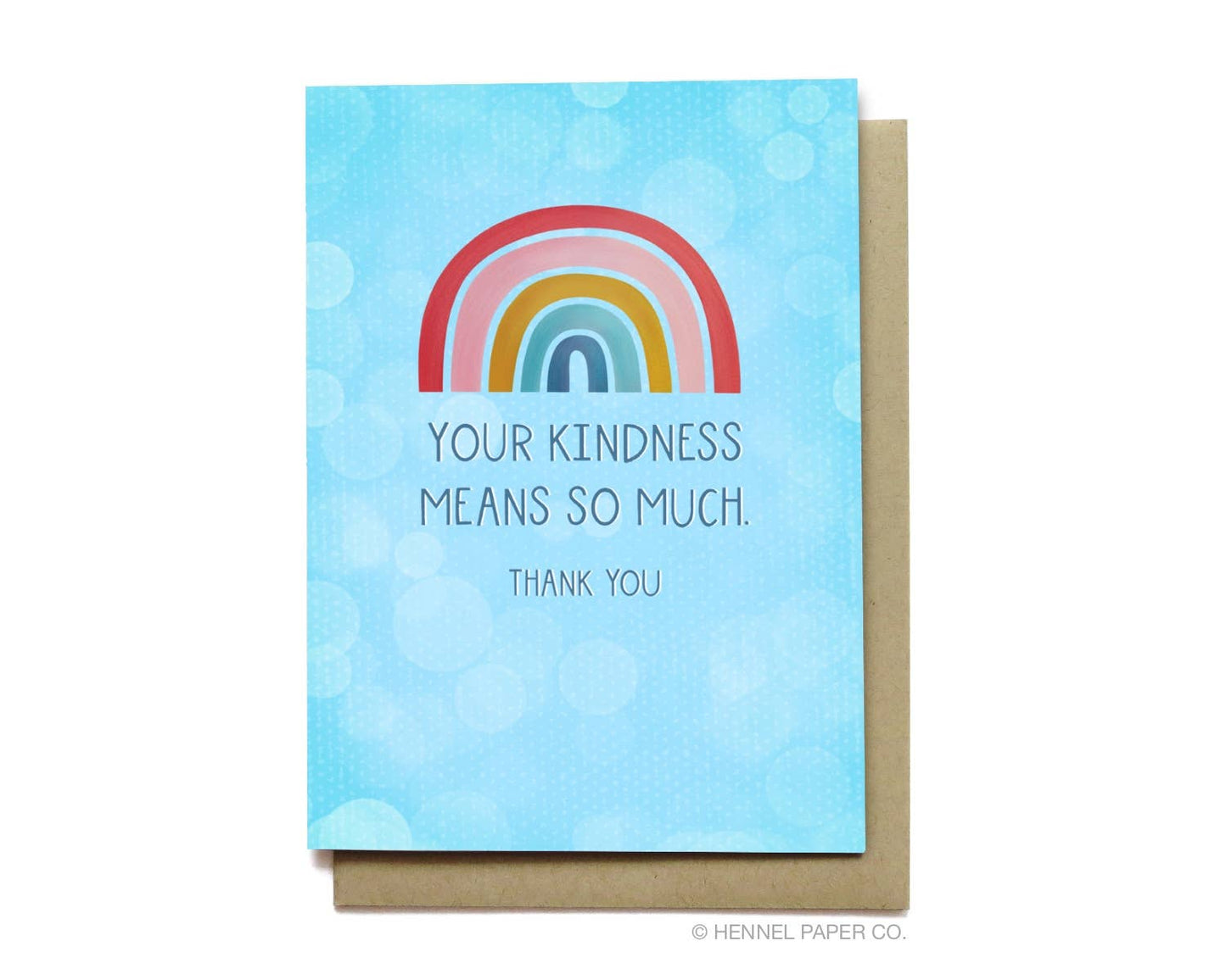 Rainbow Thank You Card