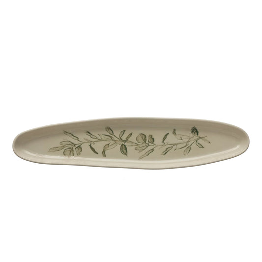 Botanical Stoneware Tray