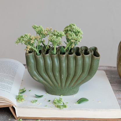 Stoneware Sculptural Vase