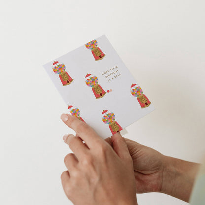 Gumball Machine Birthday Card