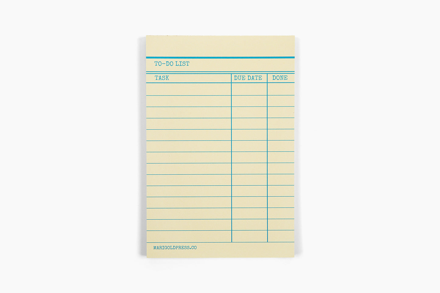 Library Card Notepad