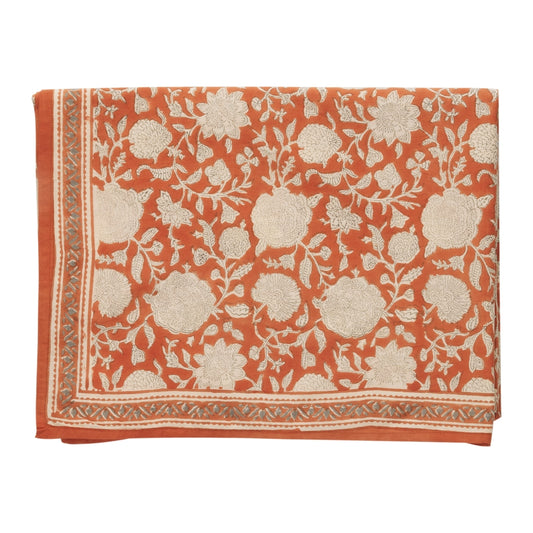 Tupia Terracotta Tablecloth