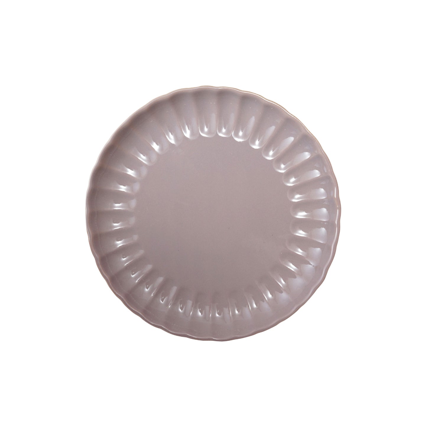 Stoneware Fluted Plate