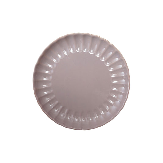 Stoneware Fluted Plate