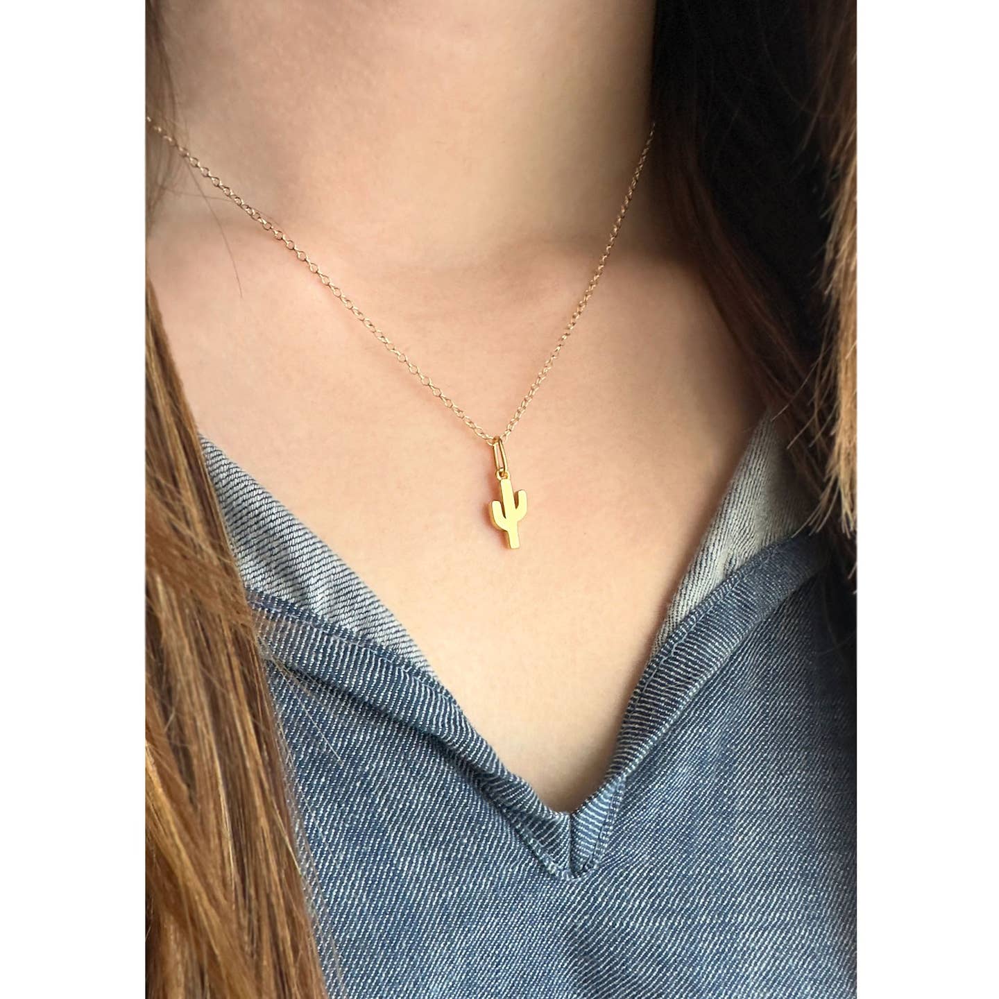 Cactus Charm Necklace