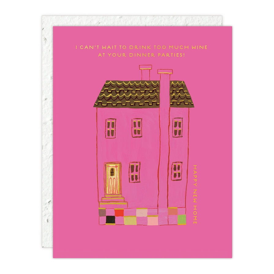 Plantable Card - Pink House