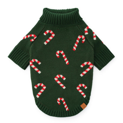 Candy Canes Dog Sweater