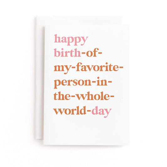 Happy Day Birthday Card