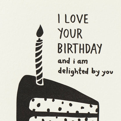 Delighted Birthday Greeting Card