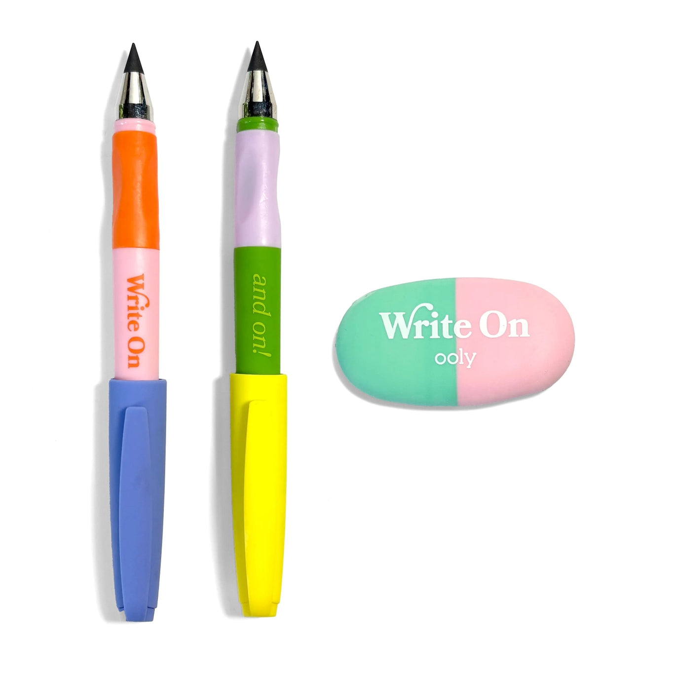 Write On Pencil and Eraser Set