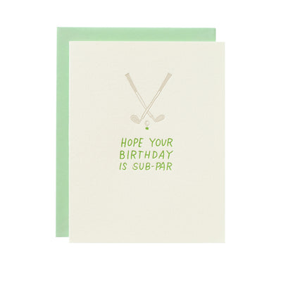 Sub-Par Birthday Greeting Card