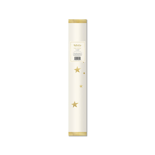 Gold Metallic Stars Table Runner