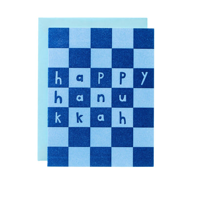 Hanukkah Checker Greeting Card