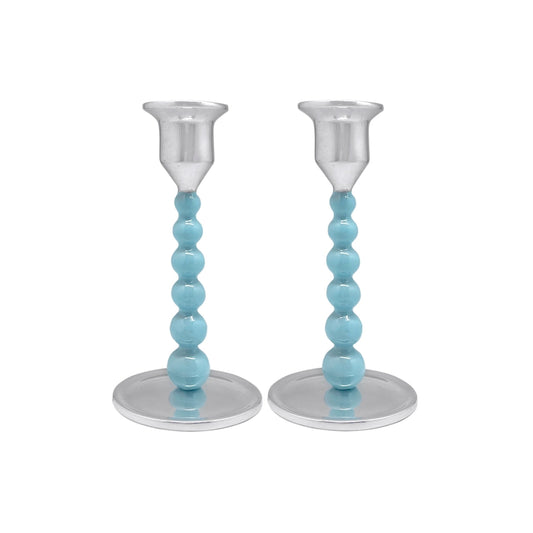 Pearled Small Candlestick Set