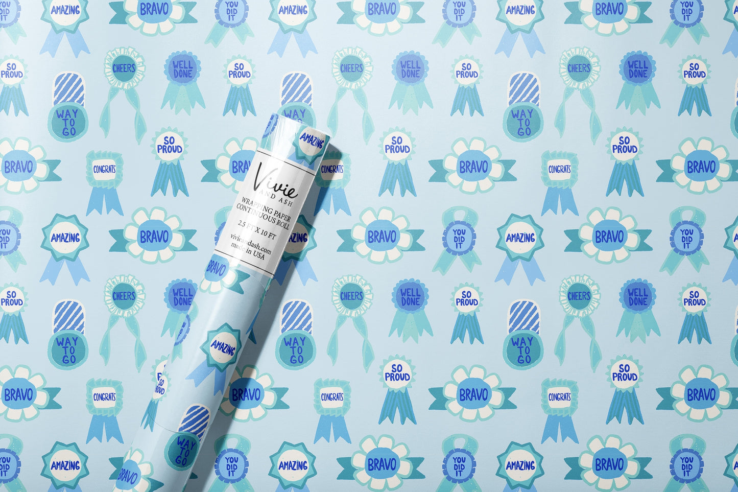 Congratulations Ribbons Wrapping Paper