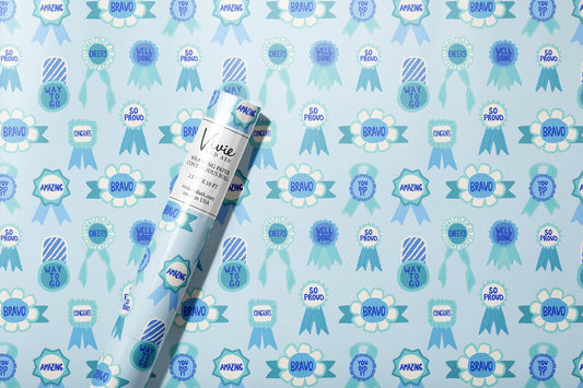 Congratulations Ribbons Wrapping Paper