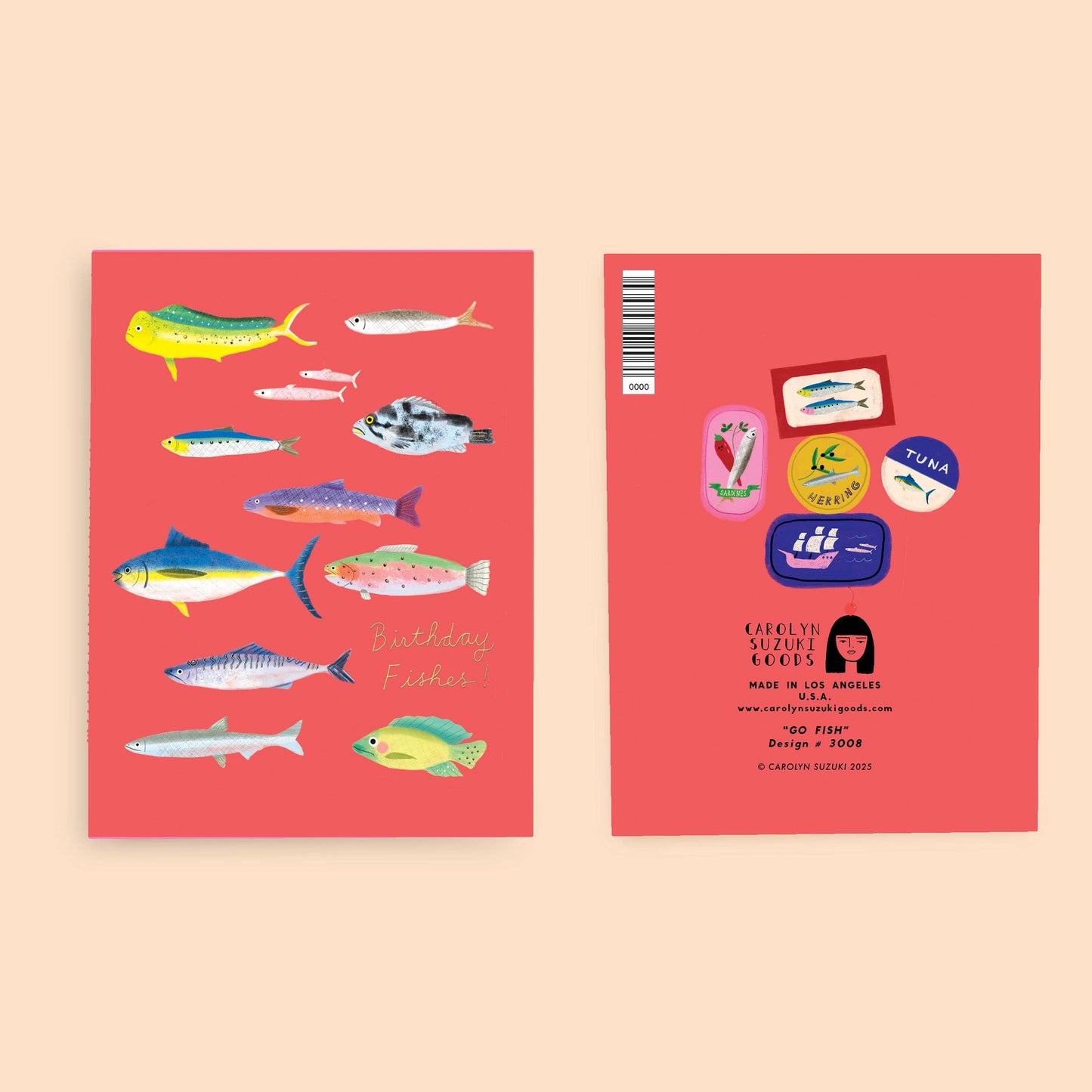 Go Fish Birthday Card